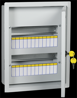 IEK TITAN 3 Корпус металлический ЩРв-24 (395х310х120мм) IP31 белый MKM14-V-24-31-TW - фото 78103