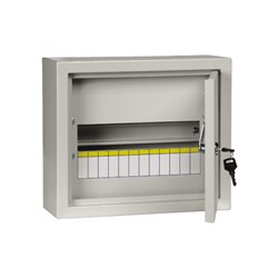 IEK TITAN 3 Корпус металлический ЩРн-12 (265х310х120мм) IP31 белый MKM13-N-12-31-Z - фото 78124