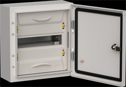 IEK Titan 5 корпус металлический ЩРн-12 (1х12) 335х310х140 IP54 серый TI5-50-N-012-54-7035 - фото 78227