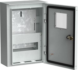 IEK TITAN Корпус металлический коттеджный ЩУРн-1/9 (370х250х135мм) У1 IP54 MKM24-N-009-54-ZO - фото 78537