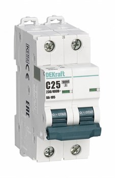 Dekraft Автоматический выключатель ВА105-2P-032A-C 13168DEK - фото 78758