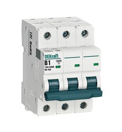 Dekraft Автоматический выключатель 3P 1A х-ка B ВА-105 10кА 13124DEK - фото 79570