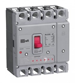 Dekraft Силовой автоматический выключатель с электрон. расц. 4P 63А 50кА ВА-333E 22495DEK - фото 79596