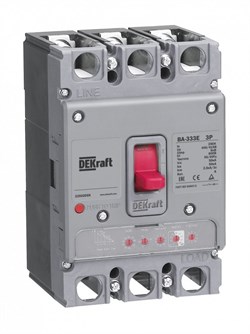 Dekraft Силовой автоматический выключатель с электрон. расц. 3P 160А 50кА ВА-333E 22493DEK - фото 79597