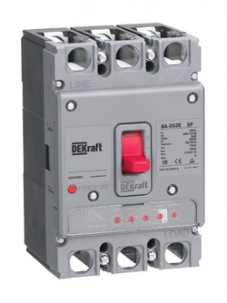 Dekraft Силовой автоматический выключатель с электронным расцепителем 3P 160А 70кА ВА-353E 22663DEK - фото 79630