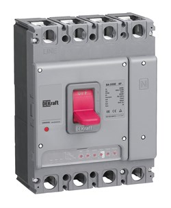 Dekraft Силовой автоматический выключатель с электронным расцепителем 4P 630А 70кА ВА-355E 22670DEK - фото 79635