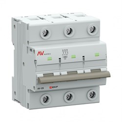 EKF Выключатель автоматический AV-125 3P 125A (D) 10kA AVERES mcb125-3-125D-av - фото 80801