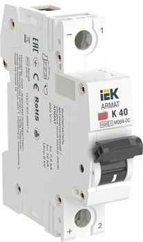 IEK ARMAT Автоматический выключатель M06N-DC 1P K 40А AR-M06N-1-K040DC - фото 83170