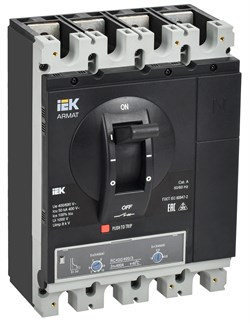 IEK ARMAT Автоматический выключатель в литом корпусе 4P H 50кА 400А ТМ рег. AR-MCCB-4H-050-0400A-ATUC - фото 83644