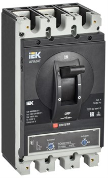 IEK ARMAT Автоматический выключатель в литом корпусе 3P I 100кА 400А ТМ рег. AR-MCCB-3I-100-0400A-ATUC - фото 83656