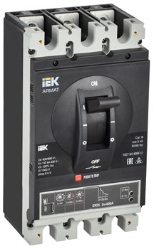 IEK ARMAT Автоматический выключатель в литом корпусе 3P I 150кА 630А эл. станд. AR-MCCB-3I-150-0630A-ELSC - фото 83672