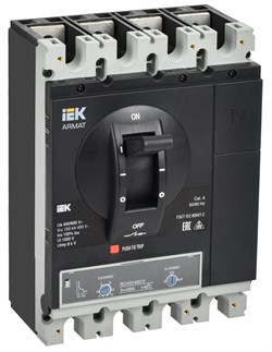 IEK ARMAT Автоматический выключатель в литом корпусе 4P H 150кА 400А ТМ рег. AR-MCCB-4H-150-0400A-ATUC - фото 83675
