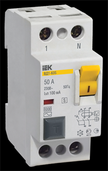 IEK KARAT Выключатель дифференциальный ВД1-63S 2Р 25А 100мА MDV12-2-025-100 - фото 84073