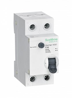 Systeme Electric City9 Set Авт. выкл. диф. тока (АВДТ) 1P+N С 40А 4.5kA 30мА Тип-A 230В C9D55640 - фото 84802