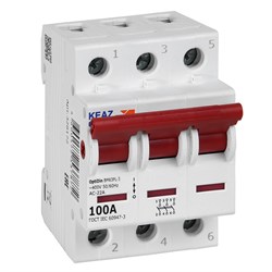 КЭАЗ OptiDin ВМ63PL Выключатель нагрузки 3P 100А 400В (BM63PL-3100-УХЛ3) 328172 - фото 85280