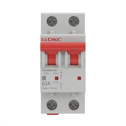 DKC YON pro Выключатель нагрузки модульный MD63P 2P 63А MD63P-263 - фото 85339