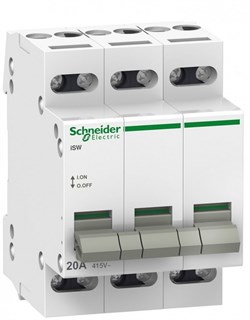 Schneider Electric Acti 9 iSW Выключатель нагрузки 3P 32A A9S60332 - фото 85438