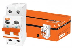 TDM Выключатель нагрузки (мини-рубильник) ВН-32 2P 32A SQ0211-0014 - фото 85558