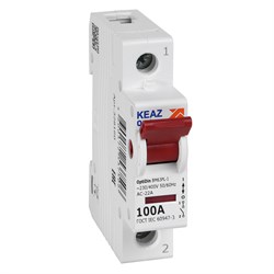 КЭАЗ OptiDin ВМ63PL Выключатель нагрузки 1P 100А 400В (BM63PL-1100-УХЛ3) 328160 - фото 85634