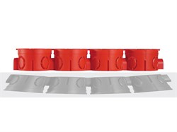 Hegel Коробка монтажная д/сплош стен,внутр разм 64х60 мм, ниша: 68х62 мм, IP 20 (возможность стыковки) КУ1102 - фото 86111