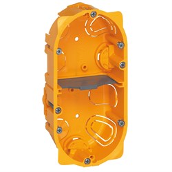 Legrand Batibox Коробка встраиваемая монтажная для сухих перегородок 2п гл.40мм 080042 - фото 86159