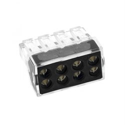 EKF PROxima Строительно-монтажная клемма СМК 773-108 8 отверстий 1,0-2,5мм2 (50шт.) plc-smk-108 - фото 86206