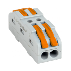 EKF PROxima Строительно-монтажная клемма СМК 222-422 проходная 2 полюса 0,08-4мм2 (25шт.) plc-smk-422 - фото 86226