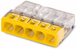 WAGO Клемма с пастой для 5-и медных/алюмин. однопроволочных проводников сеч. до 2,5 мм кв. (упаковка) 2273-245 - фото 86256