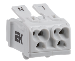 IEK Клемма пружинная соединительная КСПн2-L+N UKZ-B06-2P-F1-E0-10 - фото 86281