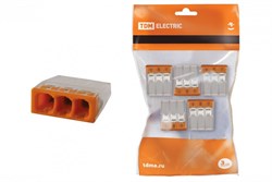 TDM Строительно-монтажная клемма КБМ-2273-233 (2,5мм2) с пастой (5 шт/упак) SQ0517-0122 - фото 86290