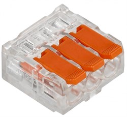 IEK Строительно-монтажная клемма СМК 221-613 (4шт/упак) UKZ40-613-004 - фото 86298