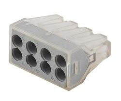 ЭРА NO-222-22 Клемма СМК, серия 108, 8 отверстий, 1.0-2.5мм2 (упак. 50 шт.) Б0033396 - фото 86314