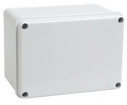 IEK Коробка КМ41261 распаячная для о/п 150х110х85 мм IP44 (RAL7035, гладкие стенки) UKO11-150-110-085-K41-44 - фото 86367