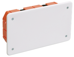 IEK Коробка КМ41026 распаячная 172х96x45мм для полых стен (с саморезами, пластиковые лапки, с крышкой ) UKG11-172-096-045-P - фото 86393