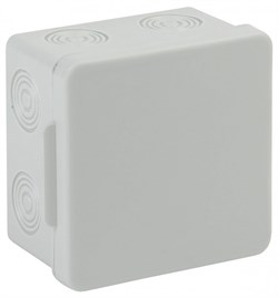 ЭРА KOR-80-80-50-7 Коробка распаячная открытой установки КОР 80х80х50мм без гермовводов 7 вх. IP54 Б0037442 - фото 86404