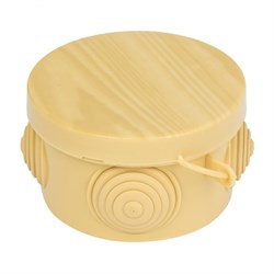 EKF PROxima Коробка распаячная КМР-040-038 с крышкой (65х40) 4 мембранных ввода светлое дерево IP54 plc-kmr-040-038-s - фото 86463