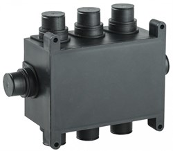 IEK Коробка распаячная 118х76х60мм для монолит. стр. черная UKM10-118-076-060-O-K02 - фото 86477