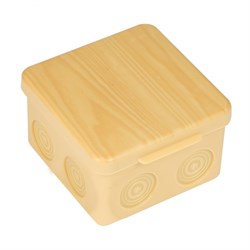 EKF PROxima Коробка распаячная КМР-030-034 пылевлагозащищенная без мембранных вводов (100х100х55) светлое дерево plc-kmr-030-034-s - фото 86491