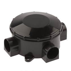 ЭРА Распаячная коробка KOR-70-35-3-b открытой установки трехрожковая черная IP42 Б0052727 - фото 86533