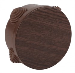 ЭРА KOR-65-40-4g-O Коробка распаячная открытой установки КОР (дуб) 65х40мм с гермовводами 4 вх. IP54 Б0043232 - фото 86589