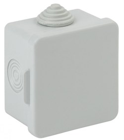 ЭРА KOR-65-65-50-4g Коробка распаячная открытой установки КОР 65х65х50мм с гермовводами 4 вх. IP54 Б0037445 - фото 86604