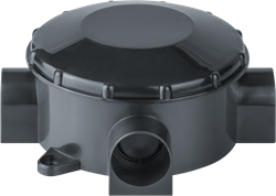 Navigator Коробка 93 760 NSS-DB-70-35-BL распаячная откр.монт.трехрожковая чер. 93760 - фото 86615