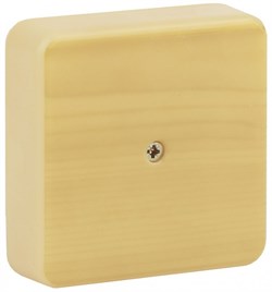 ЭРА BS-P-75-75-20 Коробка распаячная 75х75х20 (без клеммы) сосна IP40 Б0031179 - фото 86664