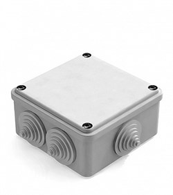 CHINT Коробка распаячная для наружного монтажа, RAL 7035, 6 гермовводов, 100х100х50мм, IP55 8820016 - фото 86668