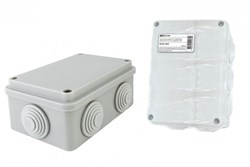 TDM Распаячная коробка ОП 120х80х50мм, крышка, IP55, 6 вх. инд. штрихкод SQ1401-0505 - фото 86689