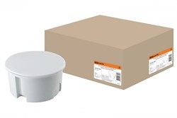 TDM Распаячная коробка СП D80х40мм, крышка, серая, IP20, SQ1402-1004 - фото 86718