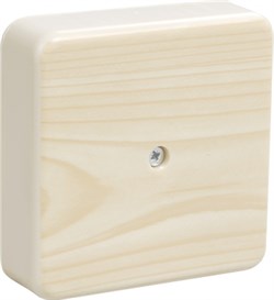 IEK Коробка КМ41212-03 распаячная для о/п 79х79х23 мм светлое дерево (6 клемм 6мм2) UKO10-075-075-020-K21 - фото 86724