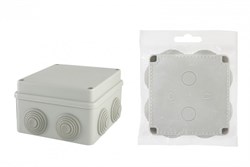 TDM Распаячная коробка ОП 110х110х70мм, крышка на винтах, IP55, 8вх. SQ1401-0114 - фото 86735