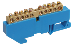 IEK Шина N ноль на DIN-изол ШНИ-8х12-4-Д-С YNN10-812-4D-K07 - фото 87160