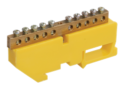 IEK Шина PE земля на DIN-изол ШНИ-6х9-4-Д-Ж YNN10-69-4D-K05 - фото 87173